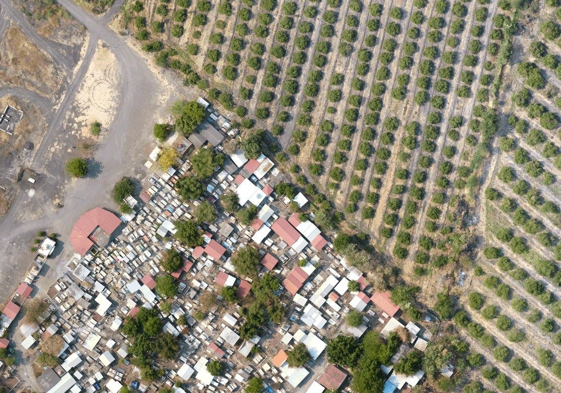 Límite entre zona urbana y huerta